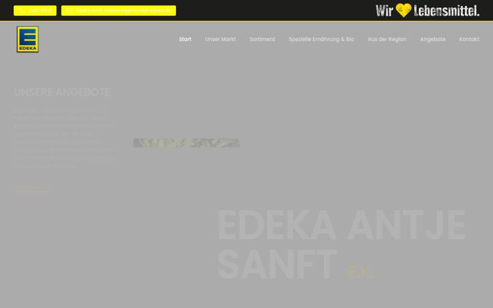 Skärmbild av edeka-sanft-oldenburg.de