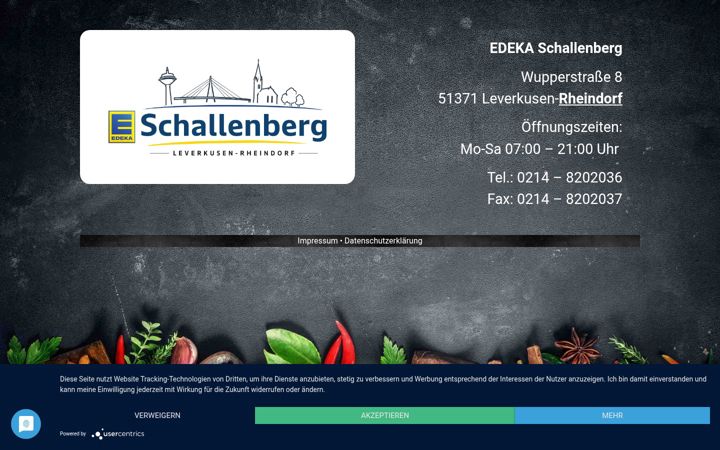 Skärmbild av edeka-schallenberg.de