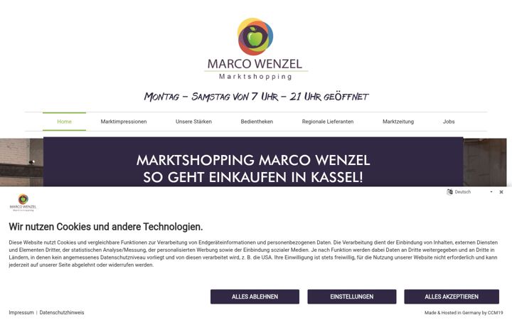Skärmbild av edeka-wenzel.de