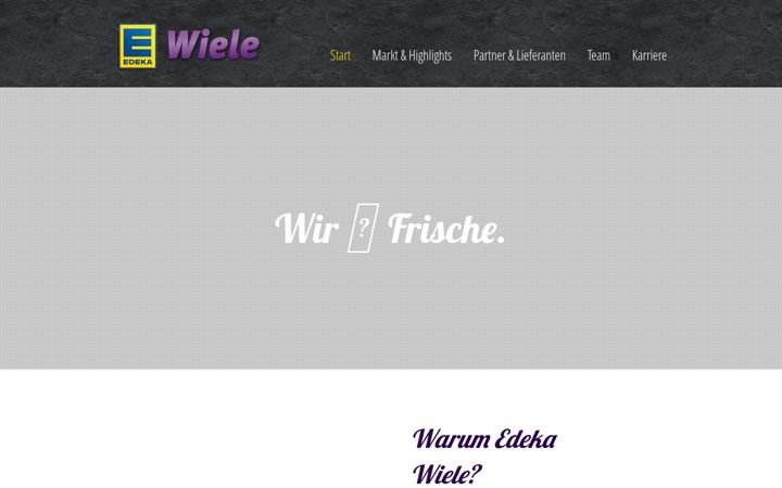 Screenshot of edeka-wiele.de