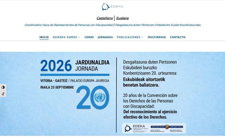 Screenshot of edeka.es