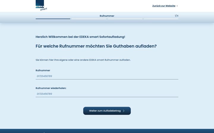 Zrzut ekranu edekaaufladen.de