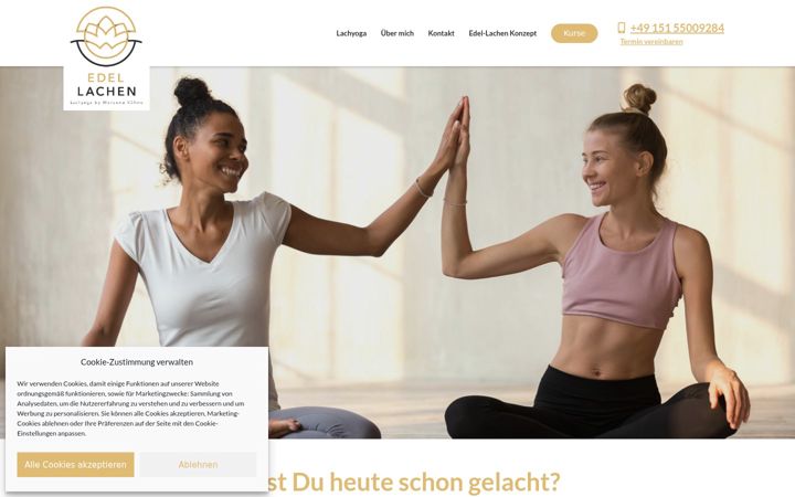 Screenshot of edel-lachen.de