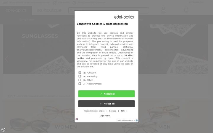 Екранна снимка на edel-optics.ca