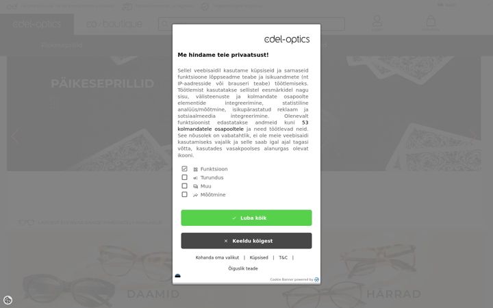 Screenshot of edel-optics.ee