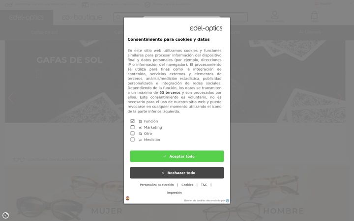 Screenshot of edel-optics.es