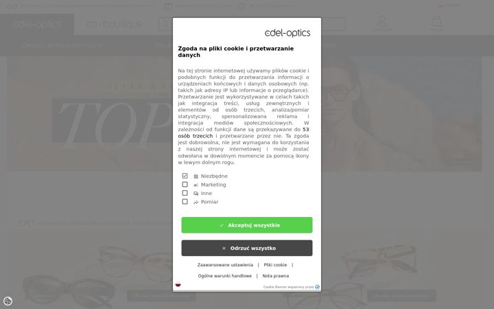 Captura de pantalla de edel-optics.pl