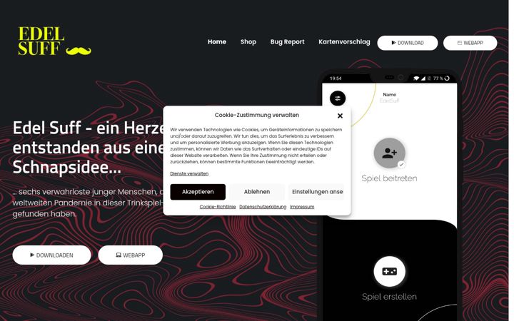 Screenshot of edel-suff.de
