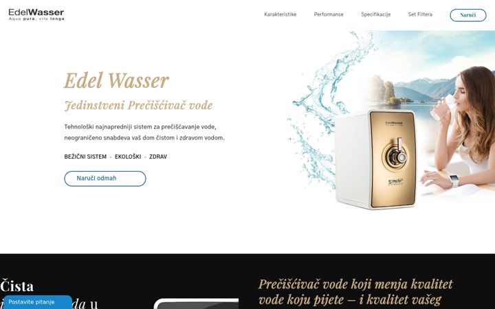 Screenshot of edel-wasser.com