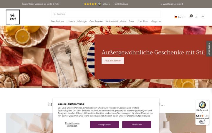Screenshot of edel-werk.com
