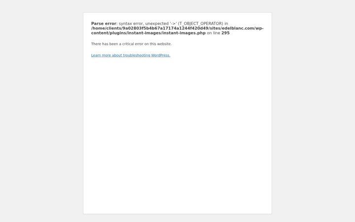 Screenshot of edelblanc.com