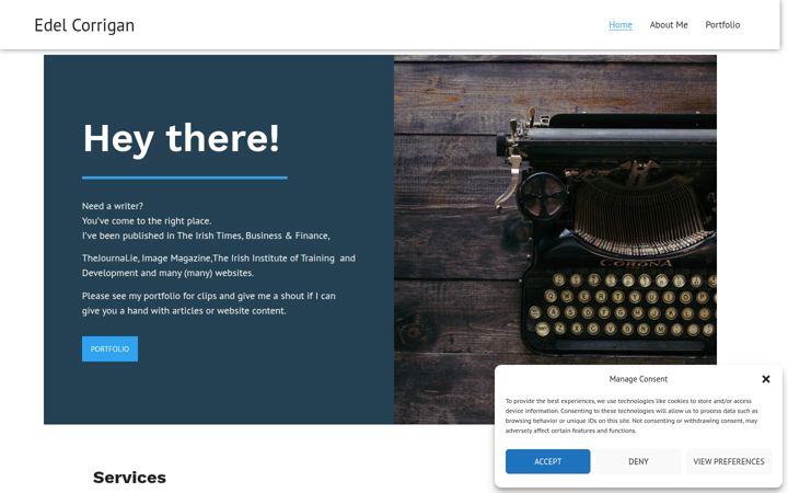 Screenshot of edelcorrigan.com