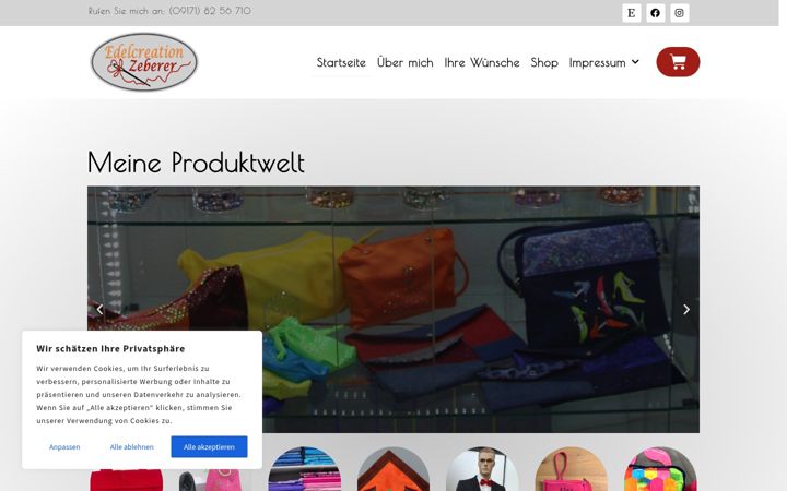 Zrzut ekranu edelcreation.de