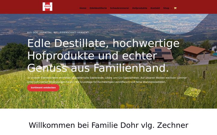 Screenshot of edeldestillerie-dohr.at