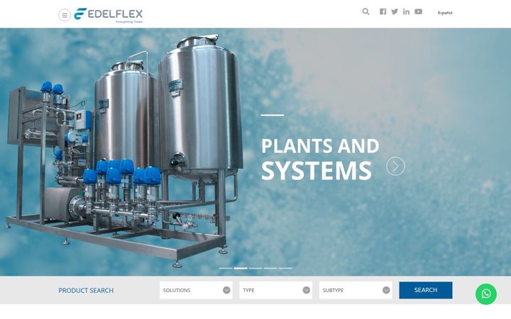 Screenshot of edelflex.com