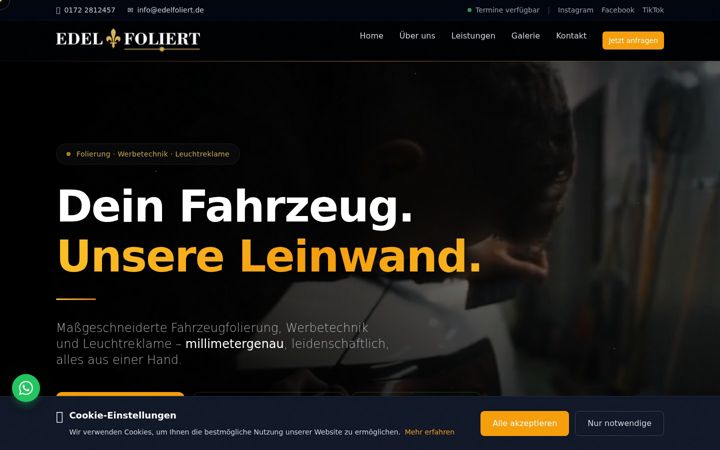 Skjermbilde av edelfoliert.de