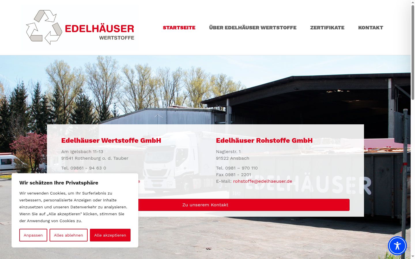 Screenshot tal-banner tal-kunsens muri qabel kwalunkwe interazzjoni