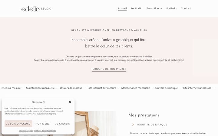 Screenshot of edeliostudio.com