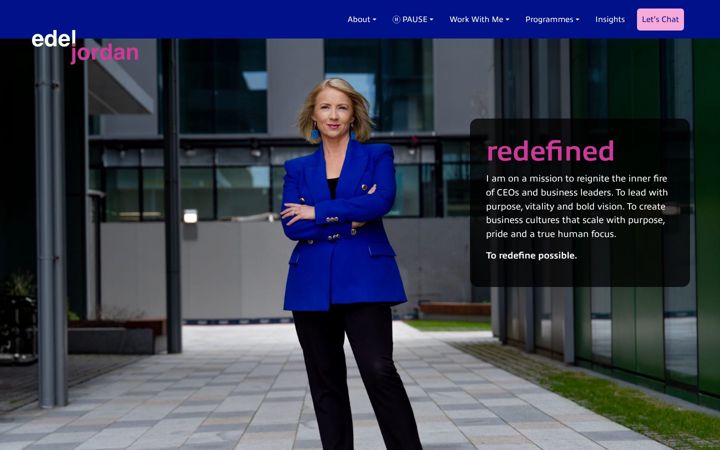 Screenshot of edeljordan.com