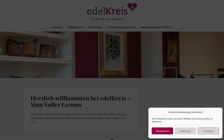 Screenshot of edelkreis.de