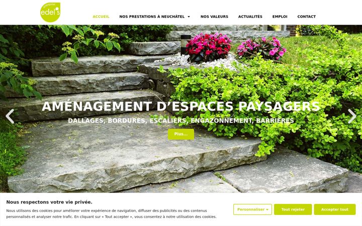 Screenshot of edels.ch