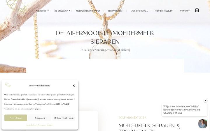 Screenshot di edelsmederij-elize.nl