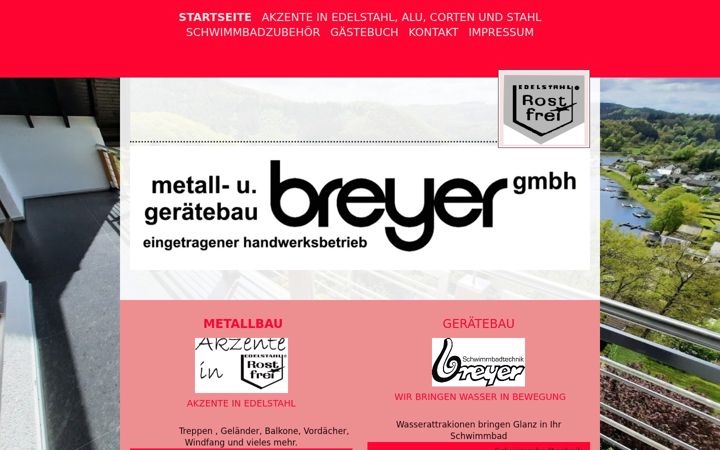 Screenshot stránky edelstahl-breyer.de