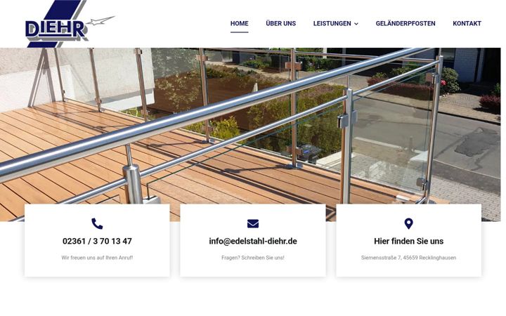 Snimka zaslona za edelstahl-diehr.de
