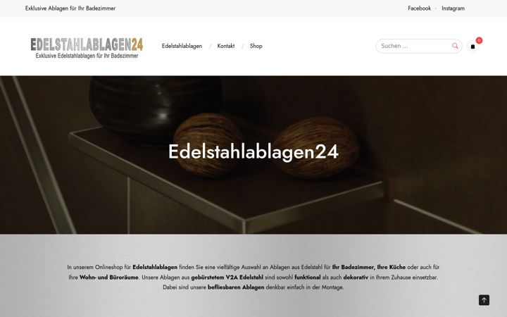 Snimka zaslona za edelstahlablagen24.de