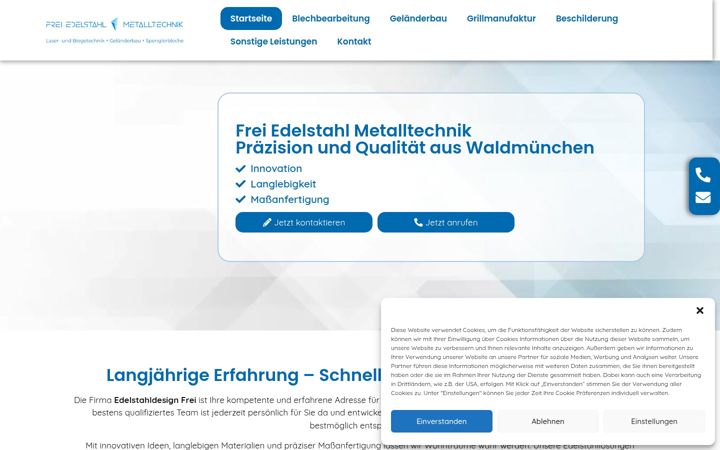 Snimka zaslona za edelstahldesign-frei.de