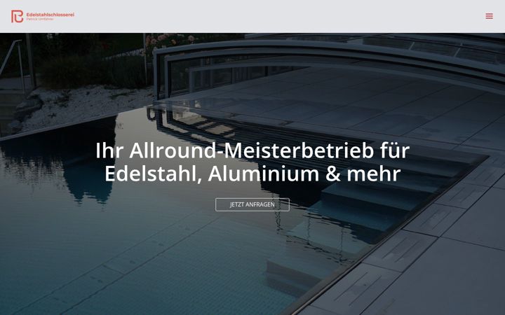 Screenshot stránky edelstahlschlosser.at