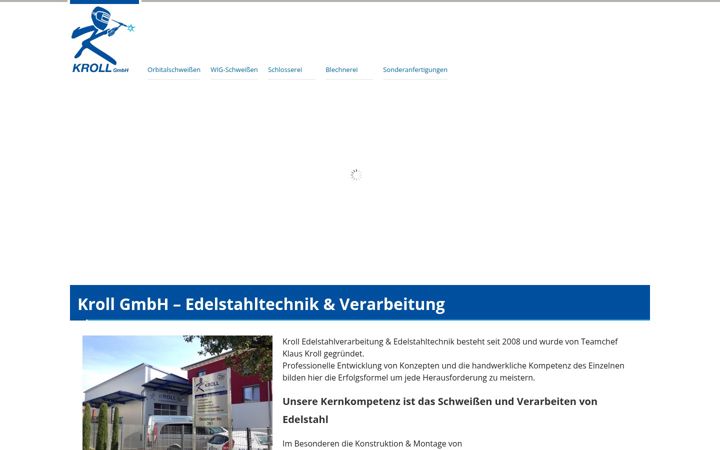 Snimka zaslona za edelstahltechnik-kroll.de