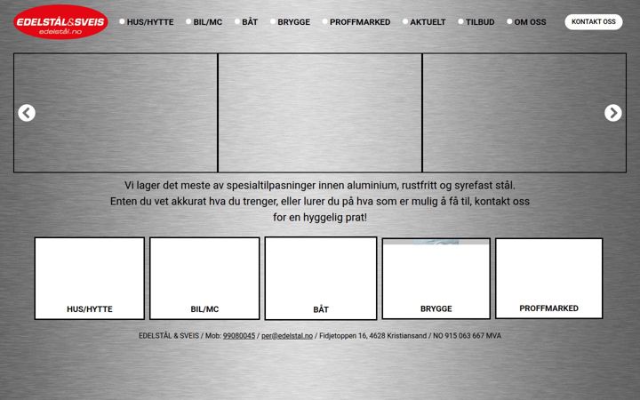 Screenshot van edelstal.no