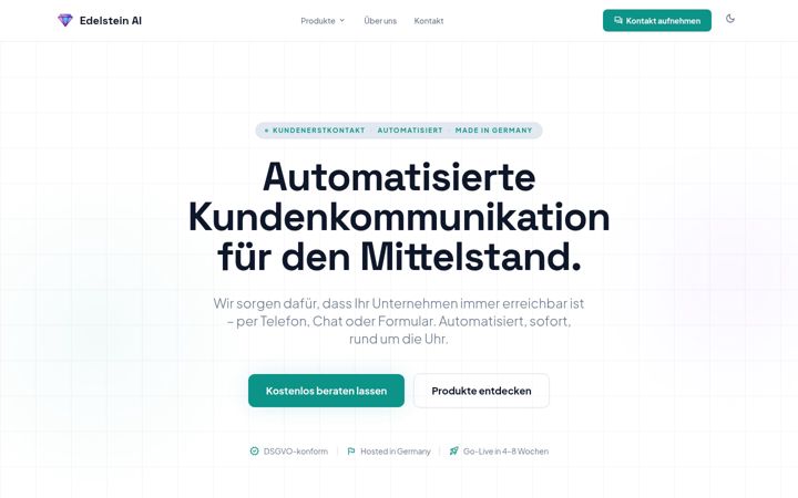Screenshot of edelstein.ai