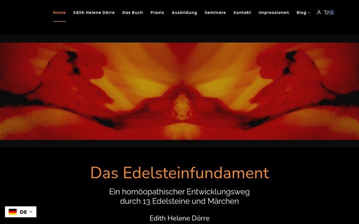 Screenshot of edelsteinfundament.de
