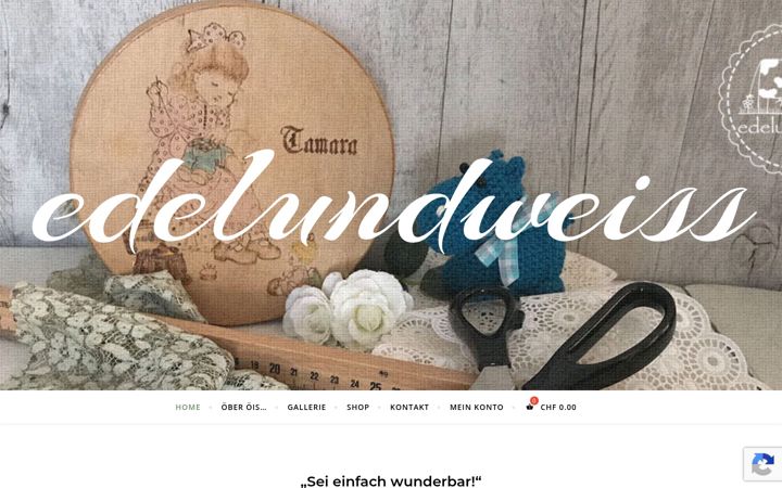 Screenshot of edelundweiss.ch