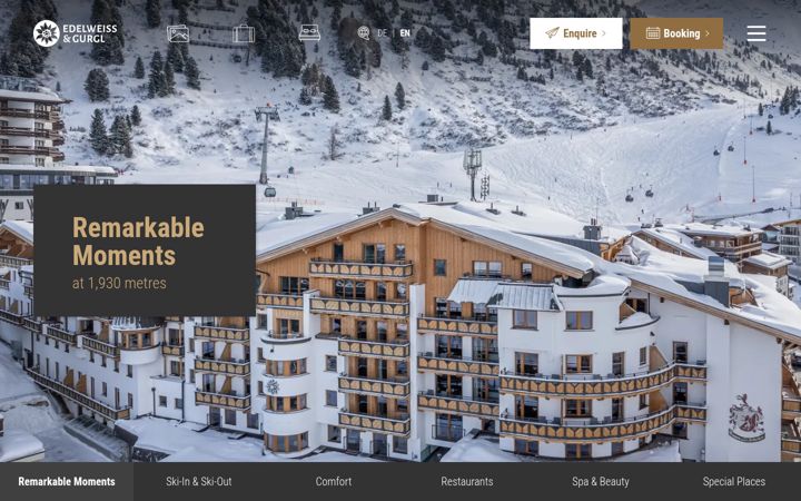 Screenshot of edelweiss-gurgl.com