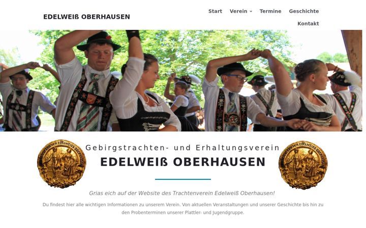 Snimka zaslona za edelweiss-oberhausen.de