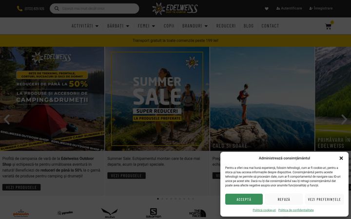 Screenshot of edelweiss-shop.ro