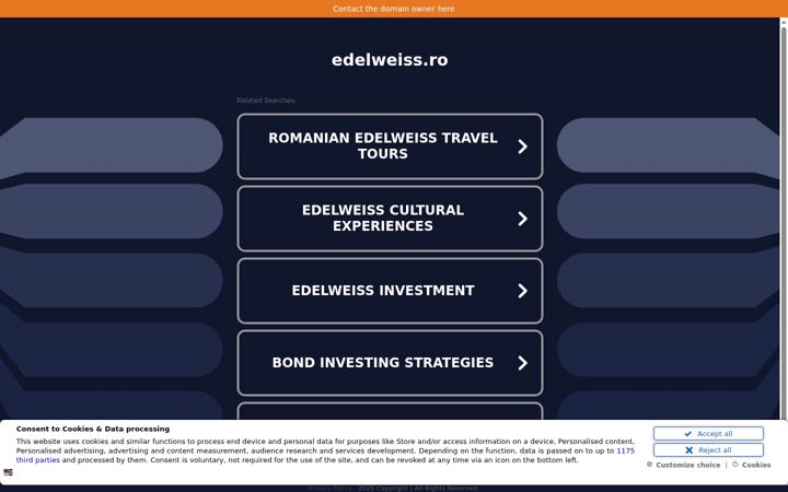 Screenshot von edelweiss.ro