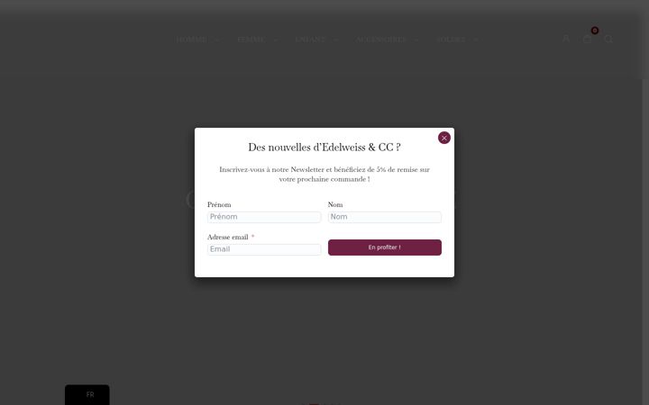 Screenshot of edelweissetculottecourte.com