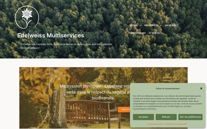 Snímek obrazovky edelweissmultiservices.fr