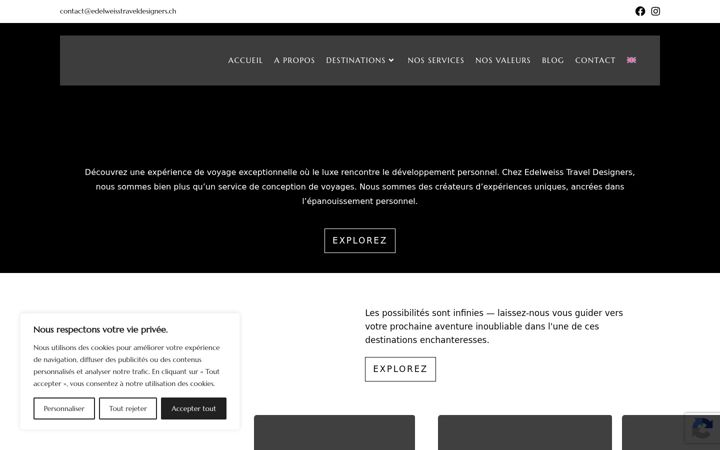 Screenshot of edelweisstraveldesigners.ch