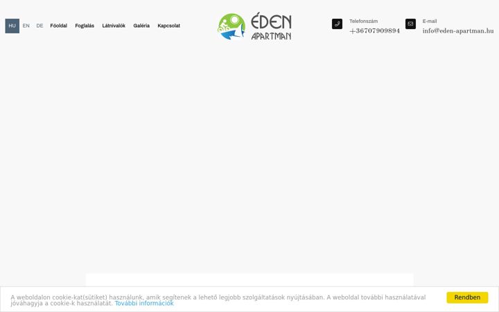 Skjermbilde av eden-apartman.hu