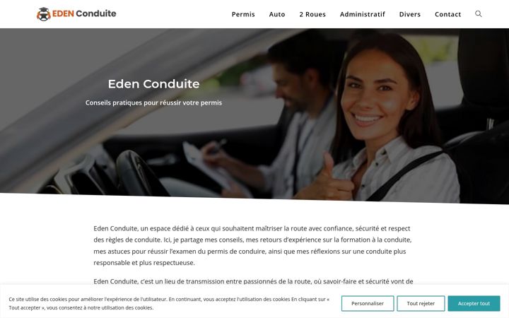 Snímek obrazovky eden-conduite.fr