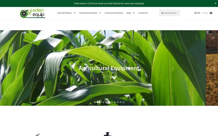 Screenshot ta' eden-equip-online.co.za