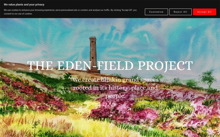 Captura de pantalla de eden-fieldproject.co.uk
