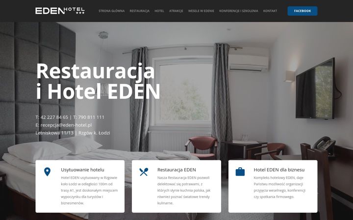 Screenshot of eden-hotel.pl