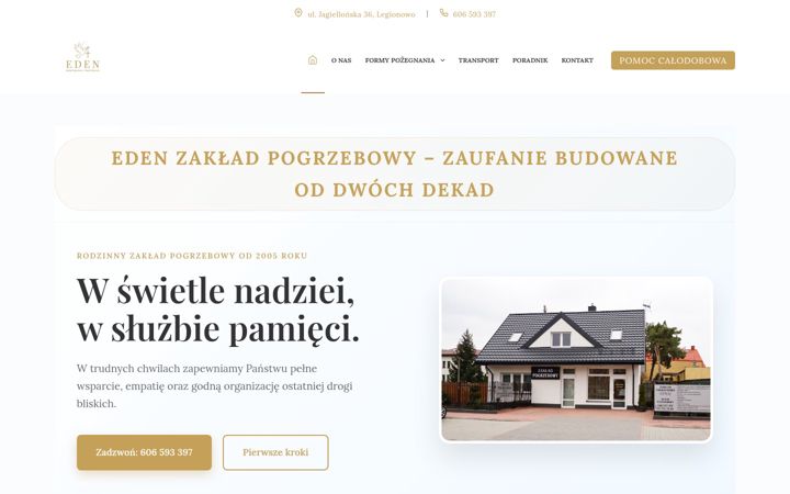 Screenshot of eden-legionowo.pl