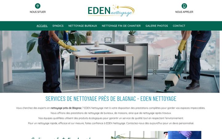 Screenshot of eden-nettoyage.fr